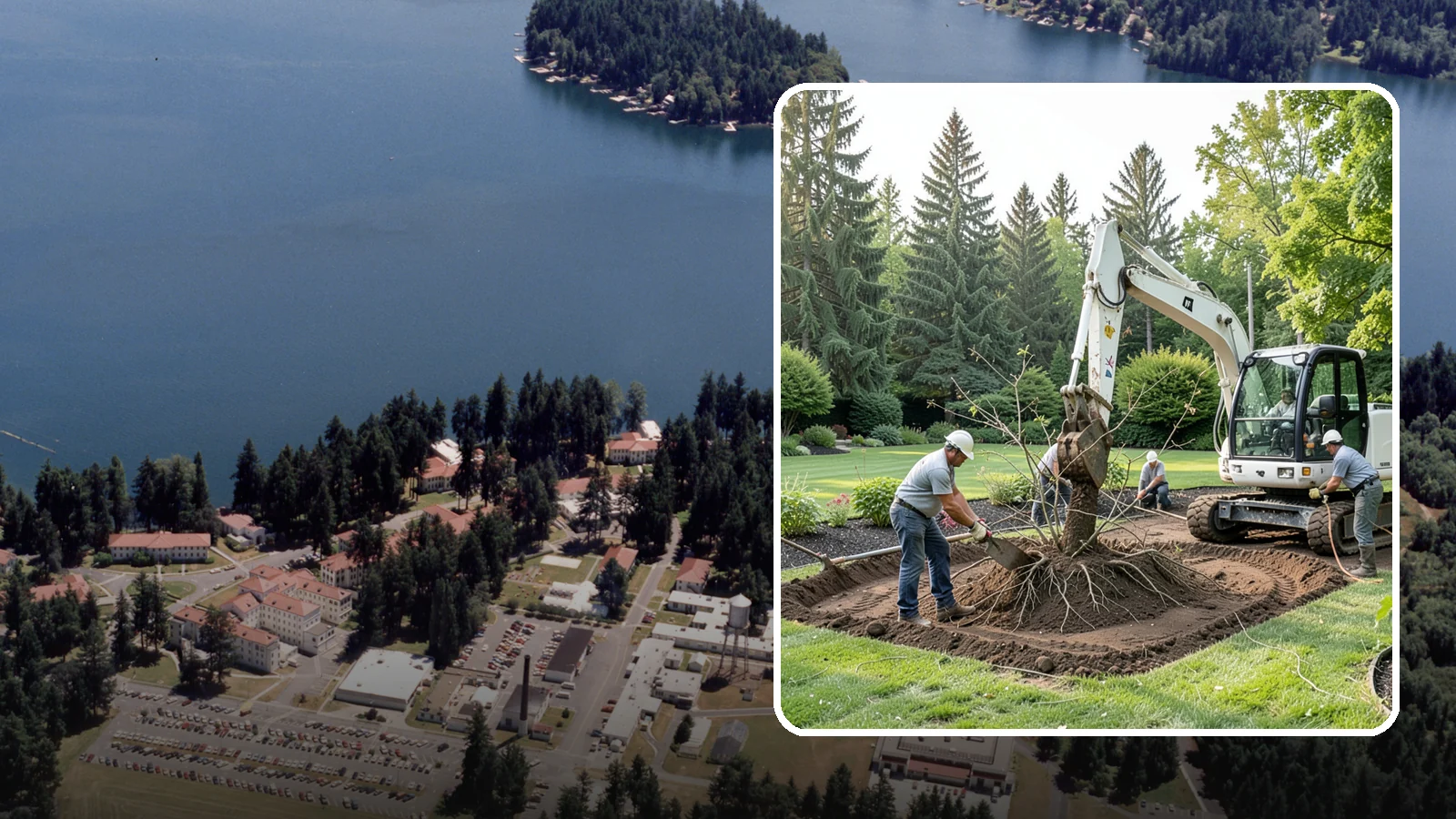 Root Flare Excavation in Lakewood, Pierce County, WA - Root flare excavation that uncovers a buried trunk base to stop rot and girdling before they kill the tree.