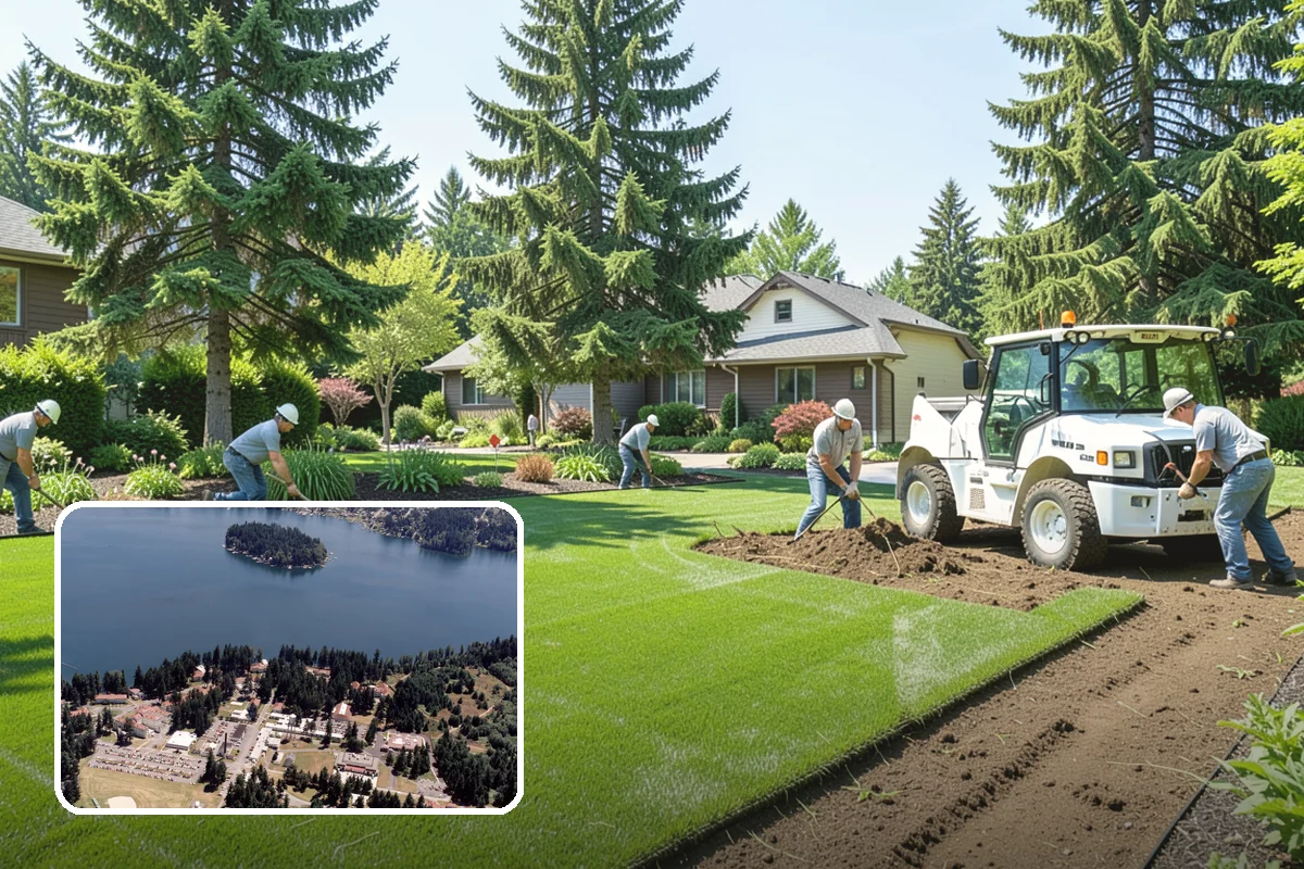 Root Flare Excavation in Lakewood, Pierce County, WA - Uncovers a buried, suffocating root flare