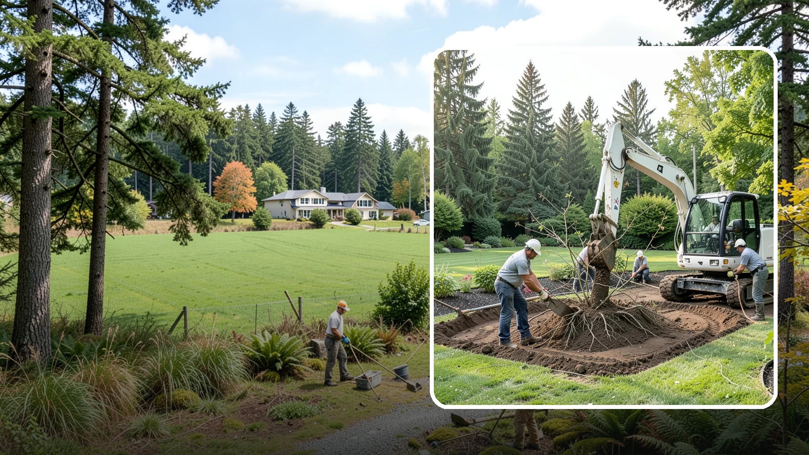 Root Flare Excavation in Lyman, Skagit County, WA - Root flare excavation that uncovers a buried trunk base to stop rot and girdling before they kill the tree.