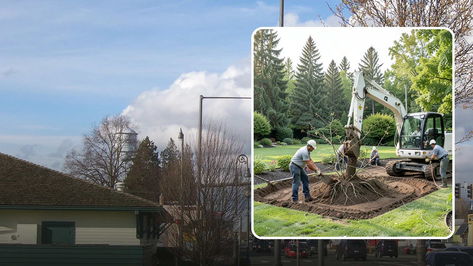Root Flare Excavation in Marysville, Snohomish County, WA - Root flare excavation that uncovers a buried trunk base to stop rot and girdling before they kill the tree.