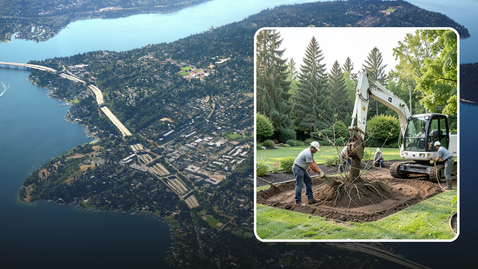 Root Flare Excavation in Mercer Island, King County, WA - Root flare excavation that uncovers a buried trunk base to stop rot and girdling before they kill the tree.