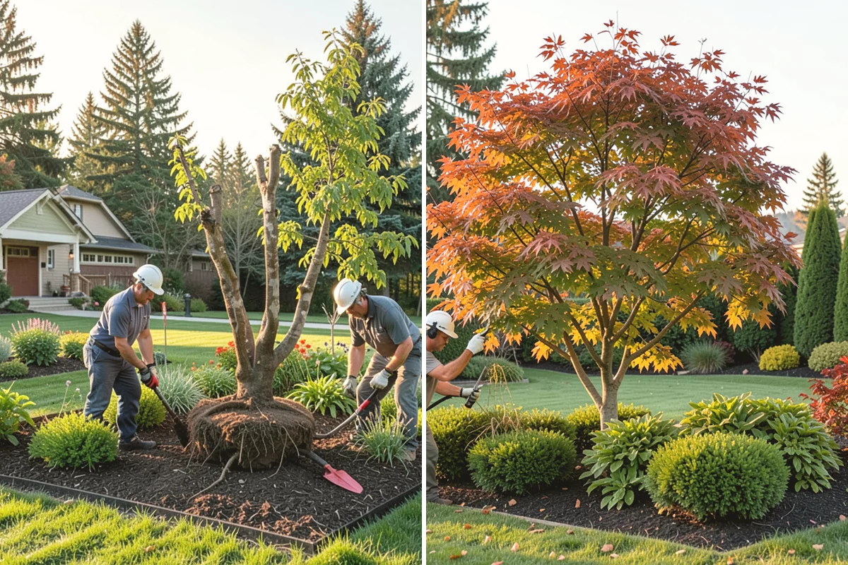 Root Flare Excavation in Mercer Island, King County, WA - Locate the true root flare and depth of burial