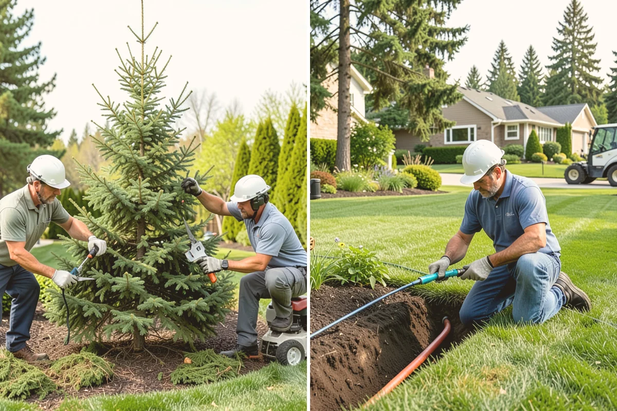 Root Flare Excavation in Milton, King County, WA - Locate the true root flare and depth of burial