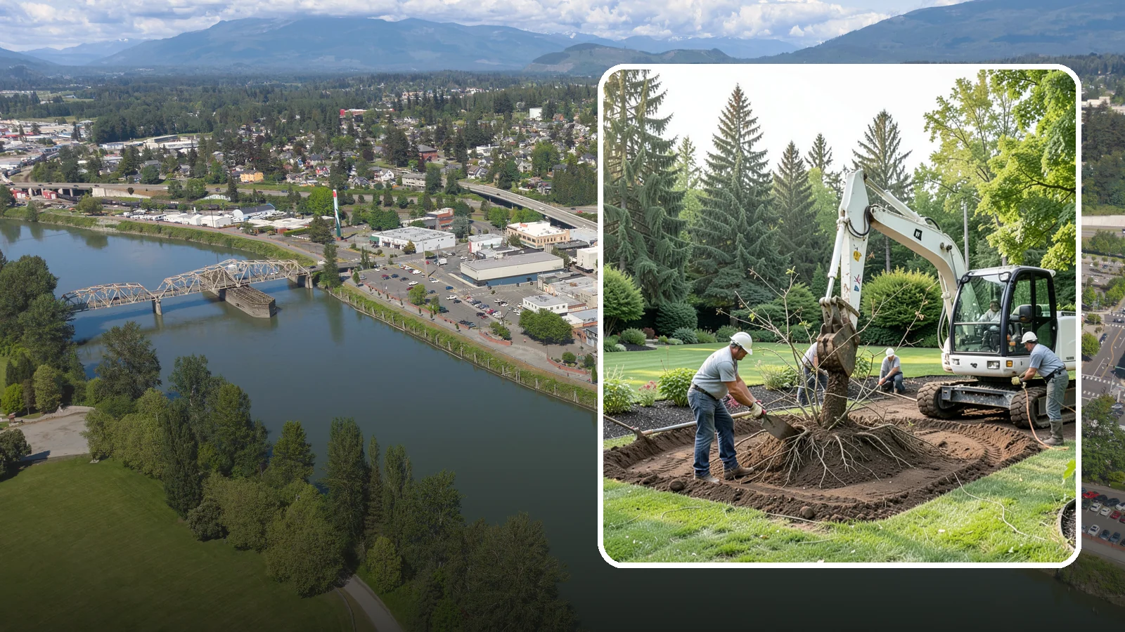 Root Flare Excavation in Mount Vernon, Skagit County, WA - Root flare excavation that uncovers a buried trunk base to stop rot and girdling before they kill the tree.