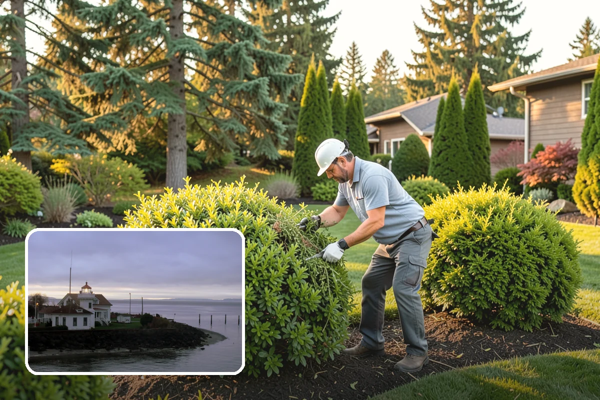 Root Flare Excavation in Mukilteo, Snohomish County, WA - Uncovers a buried, suffocating root flare