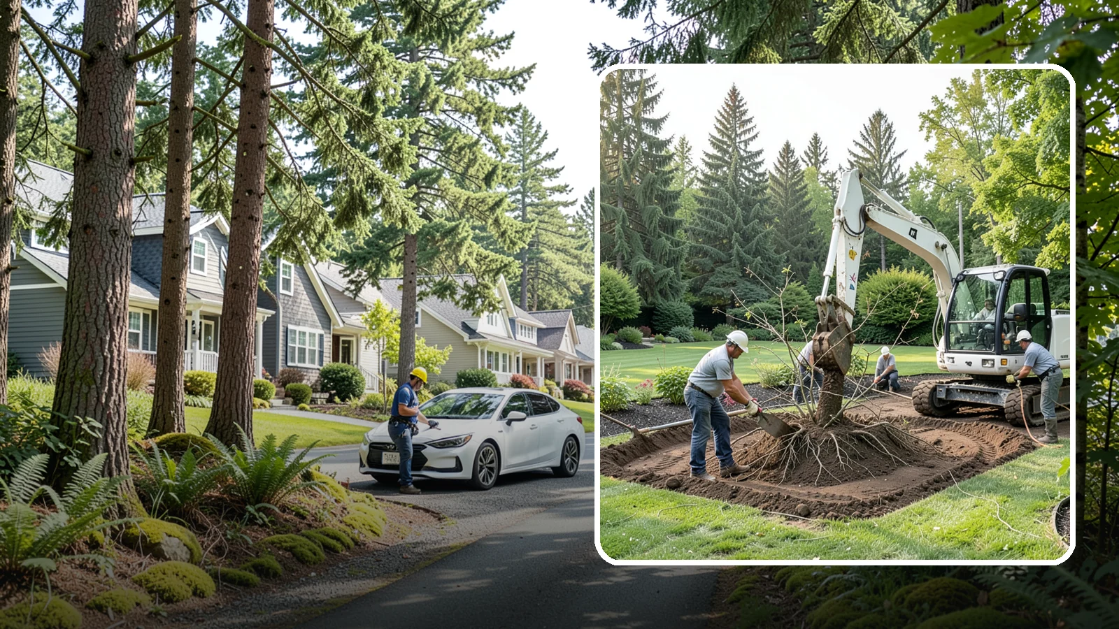 Root Flare Excavation in Normandy Park, King County, WA - Root flare excavation that uncovers a buried trunk base to stop rot and girdling before they kill the tree.