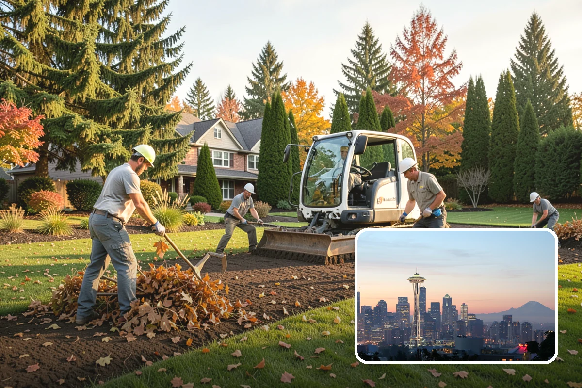 Root Flare Excavation in Seattle, King County, WA - Uncovers a buried, suffocating root flare
