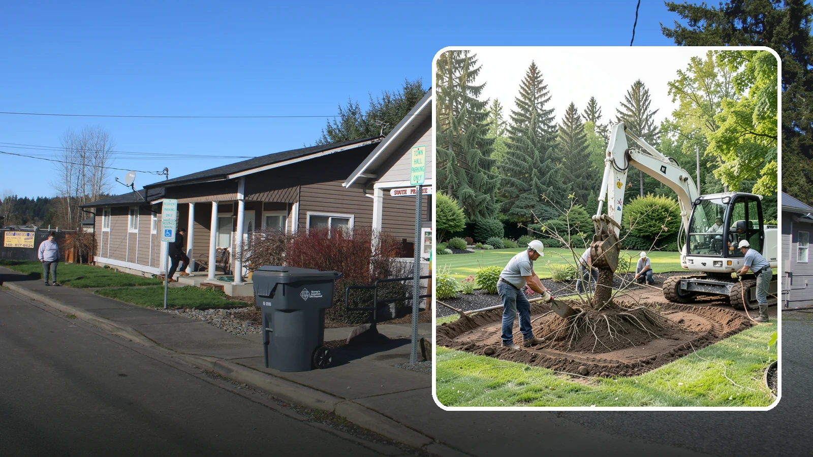 Root Flare Excavation in South Prairie, Pierce County, WA - Root flare excavation that uncovers a buried trunk base to stop rot and girdling before they kill the tree.