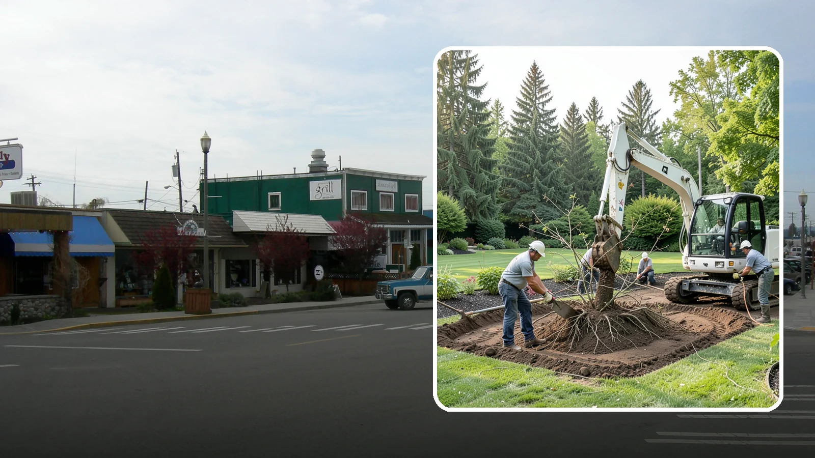 Root Flare Excavation in Stanwood, Snohomish County, WA - Root flare excavation that uncovers a buried trunk base to stop rot and girdling before they kill the tree.