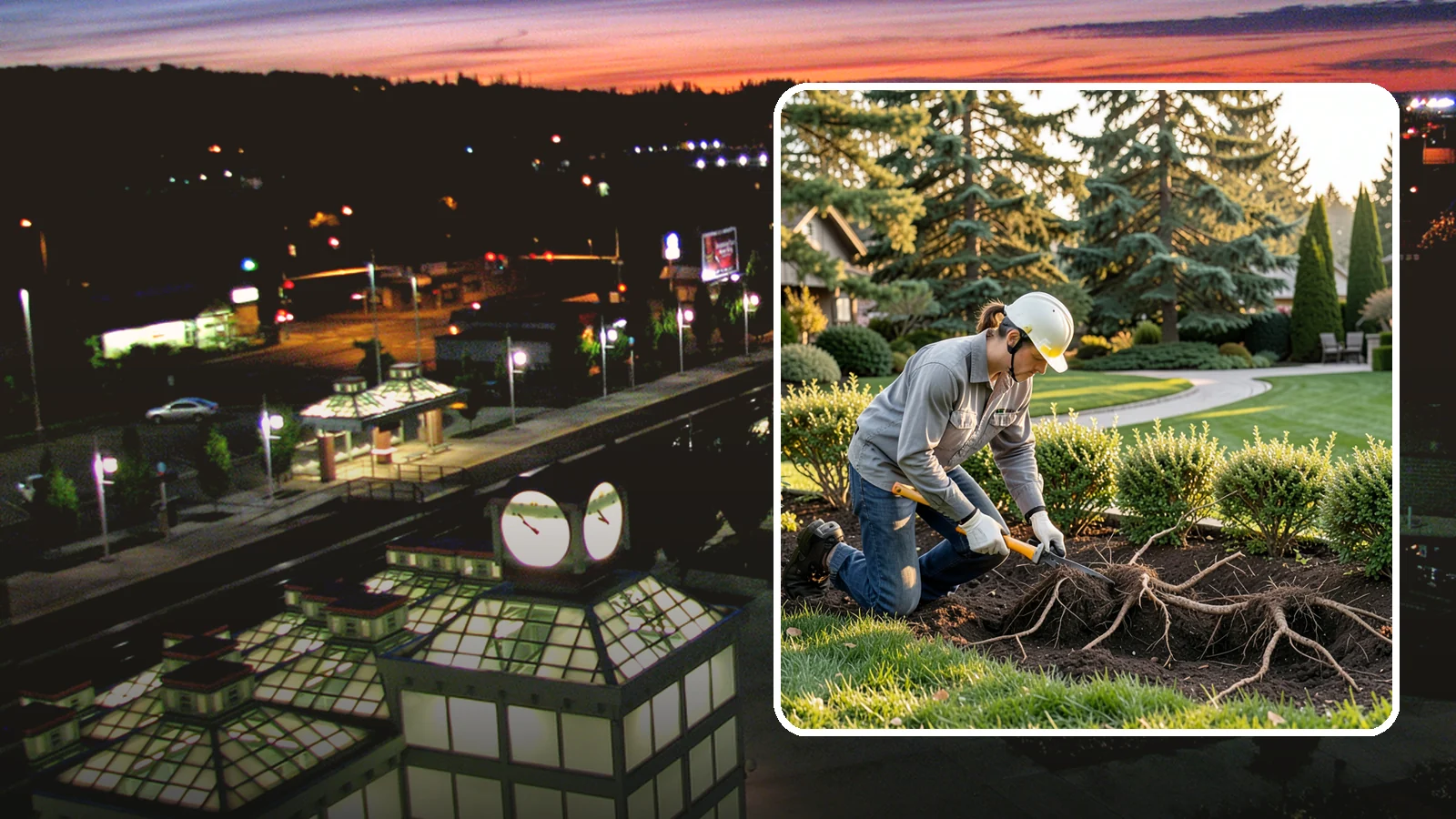 Root Pruning in Auburn, King County, WA - Targeted root pruning that manages invasive roots and prepares plants for a successful future move.