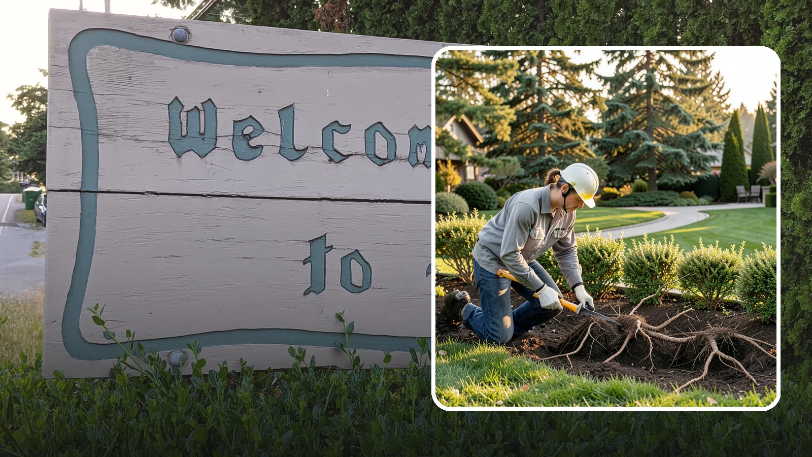 Root Pruning in Brier, Snohomish County, WA - Targeted root pruning that manages invasive roots and prepares plants for a successful future move.