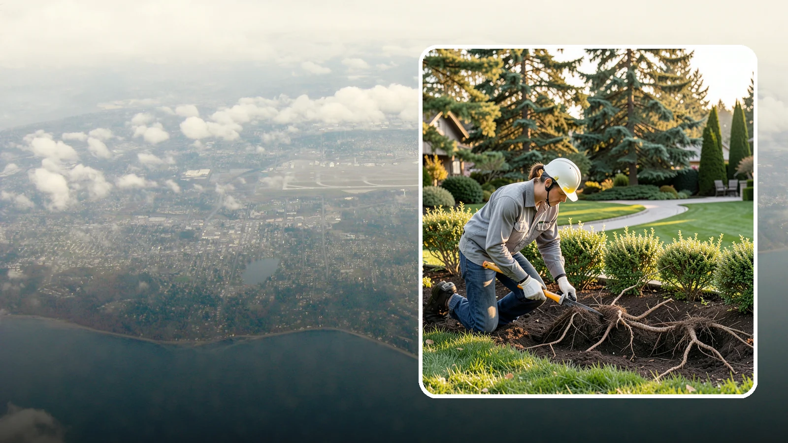 Root Pruning in Burien, King County, WA - Targeted root pruning that manages invasive roots and prepares plants for a successful future move.