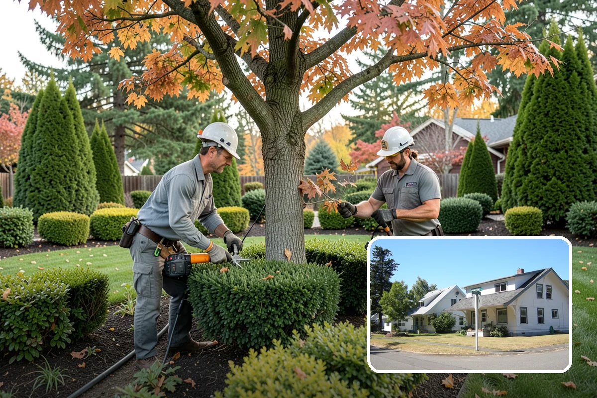 Root Pruning in DuPont, Pierce County, WA - Manages roots lifting pavement or invading beds