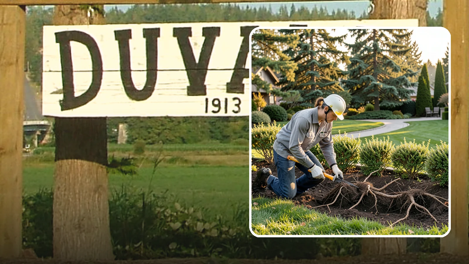 Root Pruning in Duvall, King County, WA - Targeted root pruning that manages invasive roots and prepares plants for a successful future move.