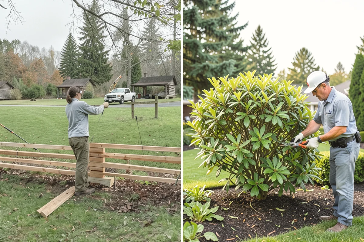 Root Pruning in La Conner, Skagit County, WA - Locate the problem or target roots by hand or air tools