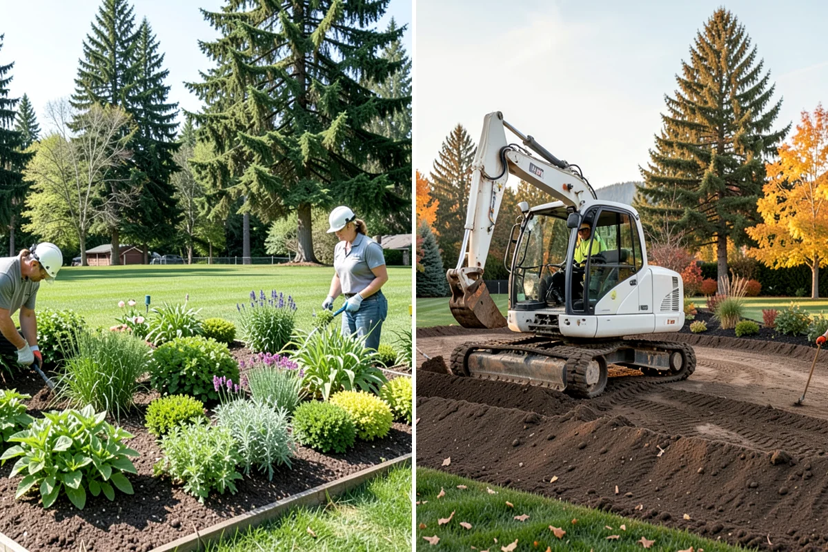 Root Pruning in Lakewood, Pierce County, WA - Locate the problem or target roots by hand or air tools