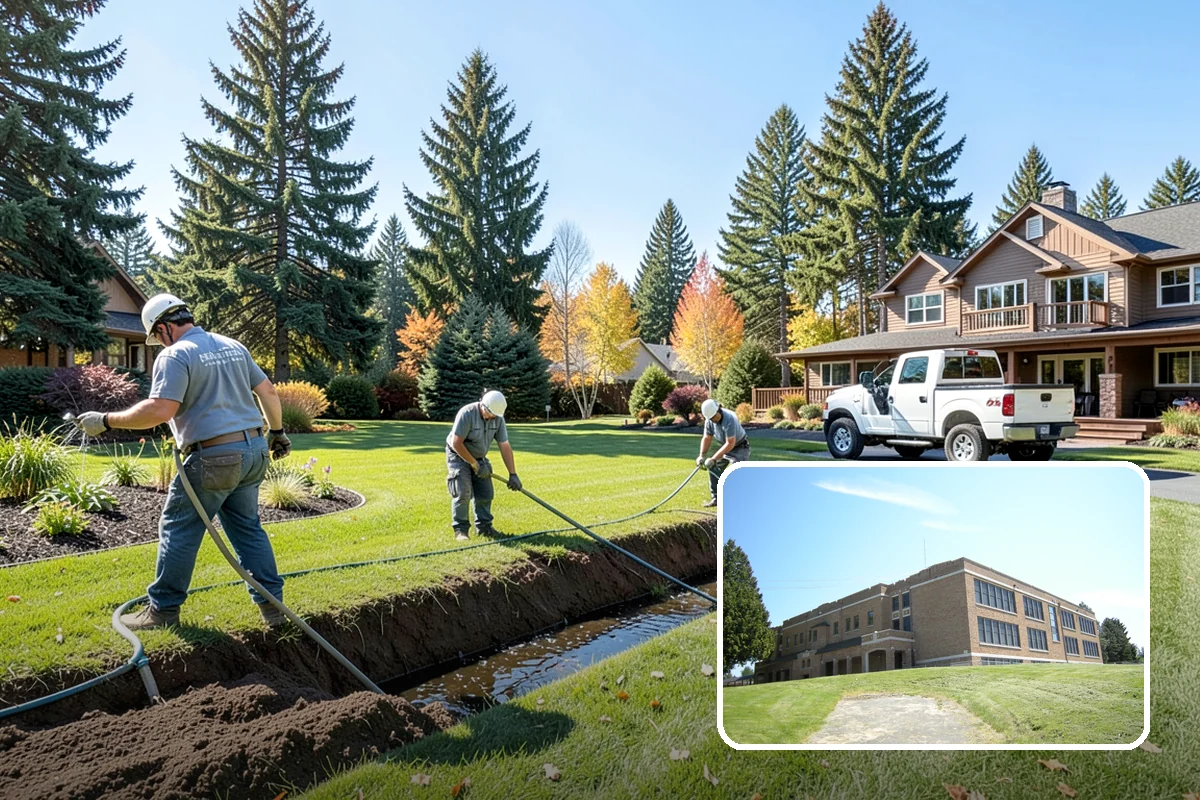 Root Pruning in Maple Valley, King County, WA - Manages roots lifting pavement or invading beds