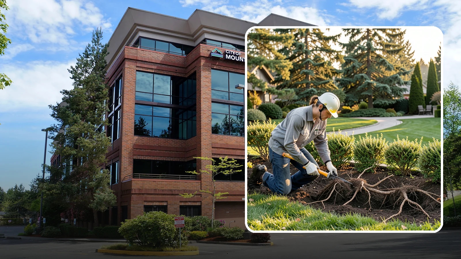 Root Pruning in Mountlake Terrace, Snohomish County, WA - Targeted root pruning that manages invasive roots and prepares plants for a successful future move.