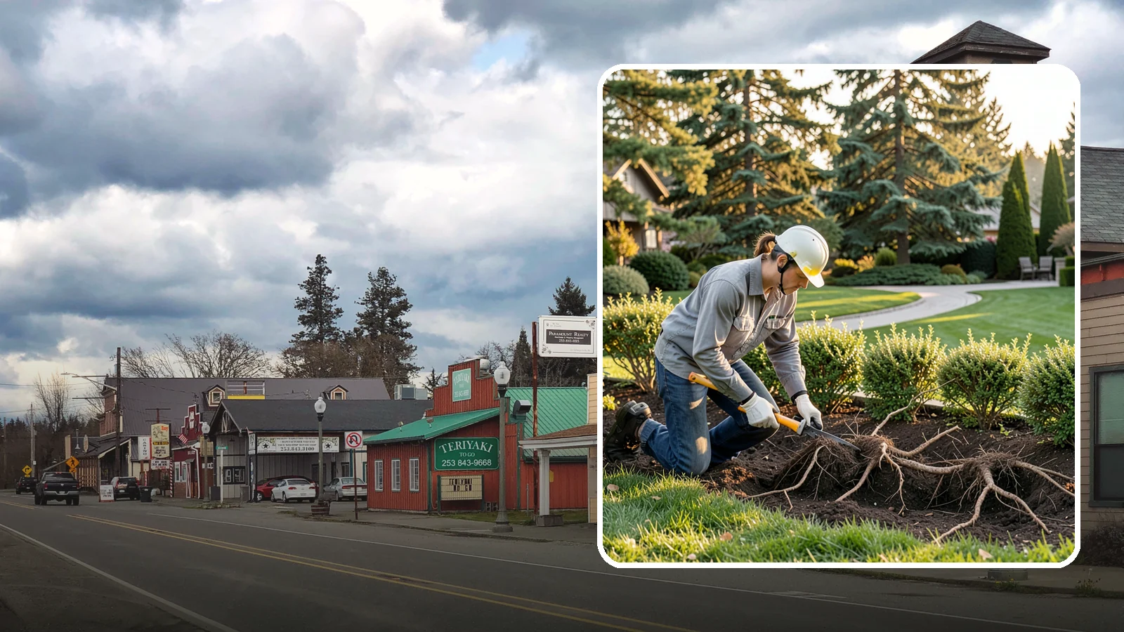Root Pruning in Roy, Pierce County, WA - Targeted root pruning that manages invasive roots and prepares plants for a successful future move.