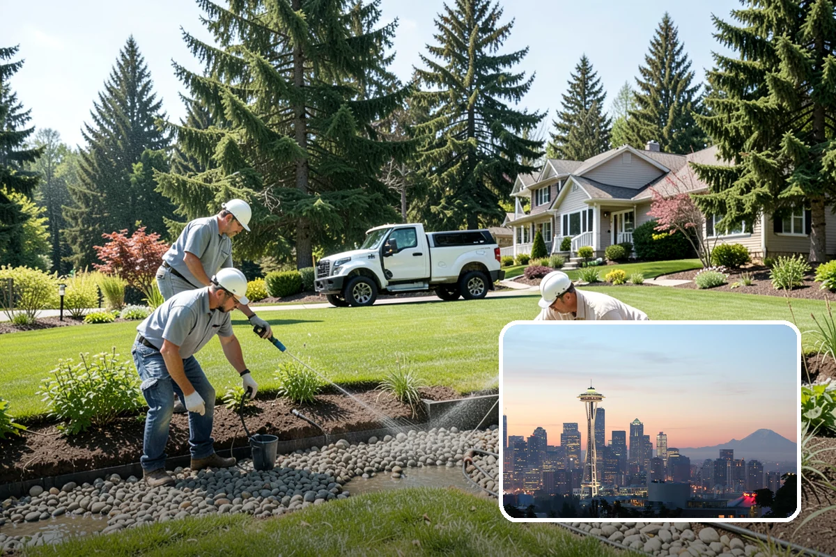 Root Pruning in Seattle, King County, WA - Manages roots lifting pavement or invading beds