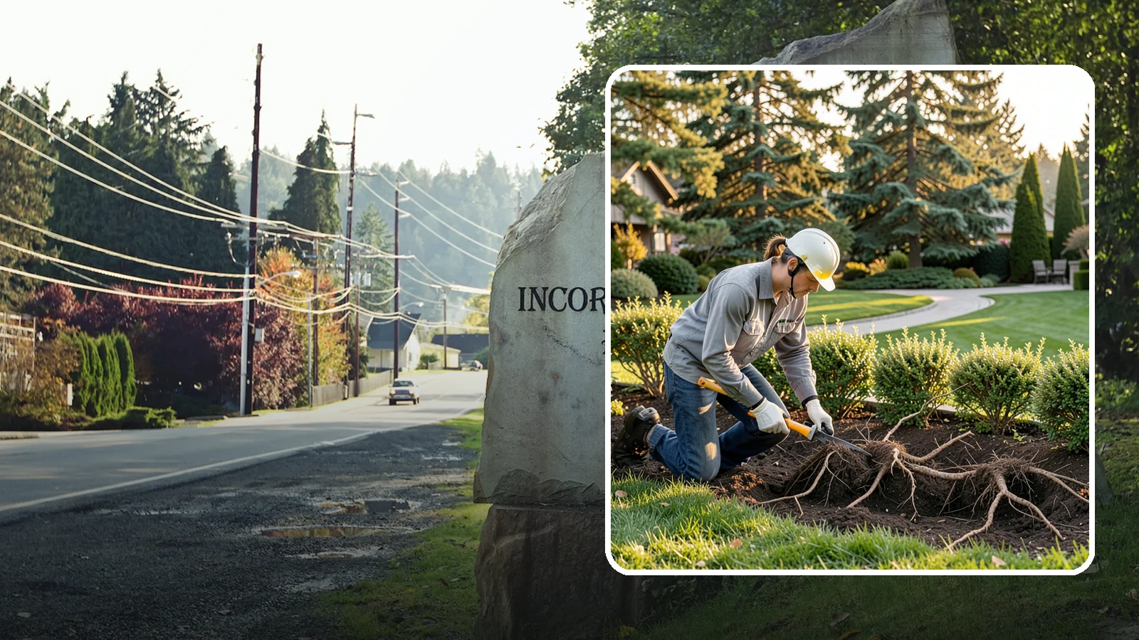 Root Pruning in Wilkeson, Pierce County, WA - Targeted root pruning that manages invasive roots and prepares plants for a successful future move.