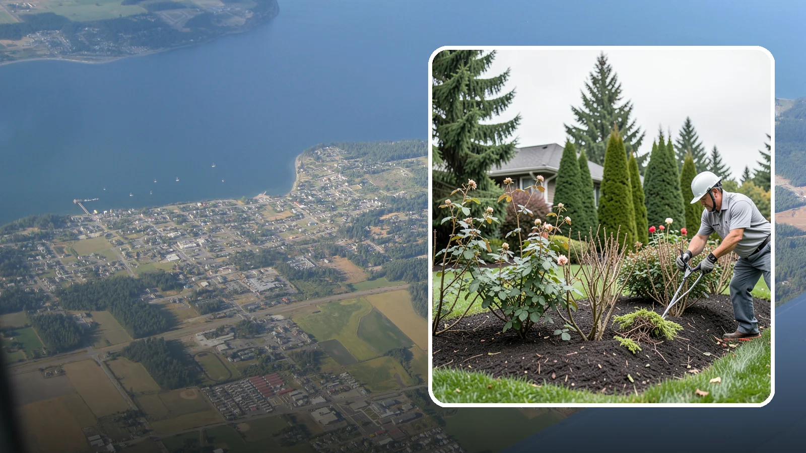 Rose Pruning in Coupeville, Island County, WA - Late-winter structural pruning of roses to remove old canes, shape the plant, and drive vigorous spring growth and blooms.