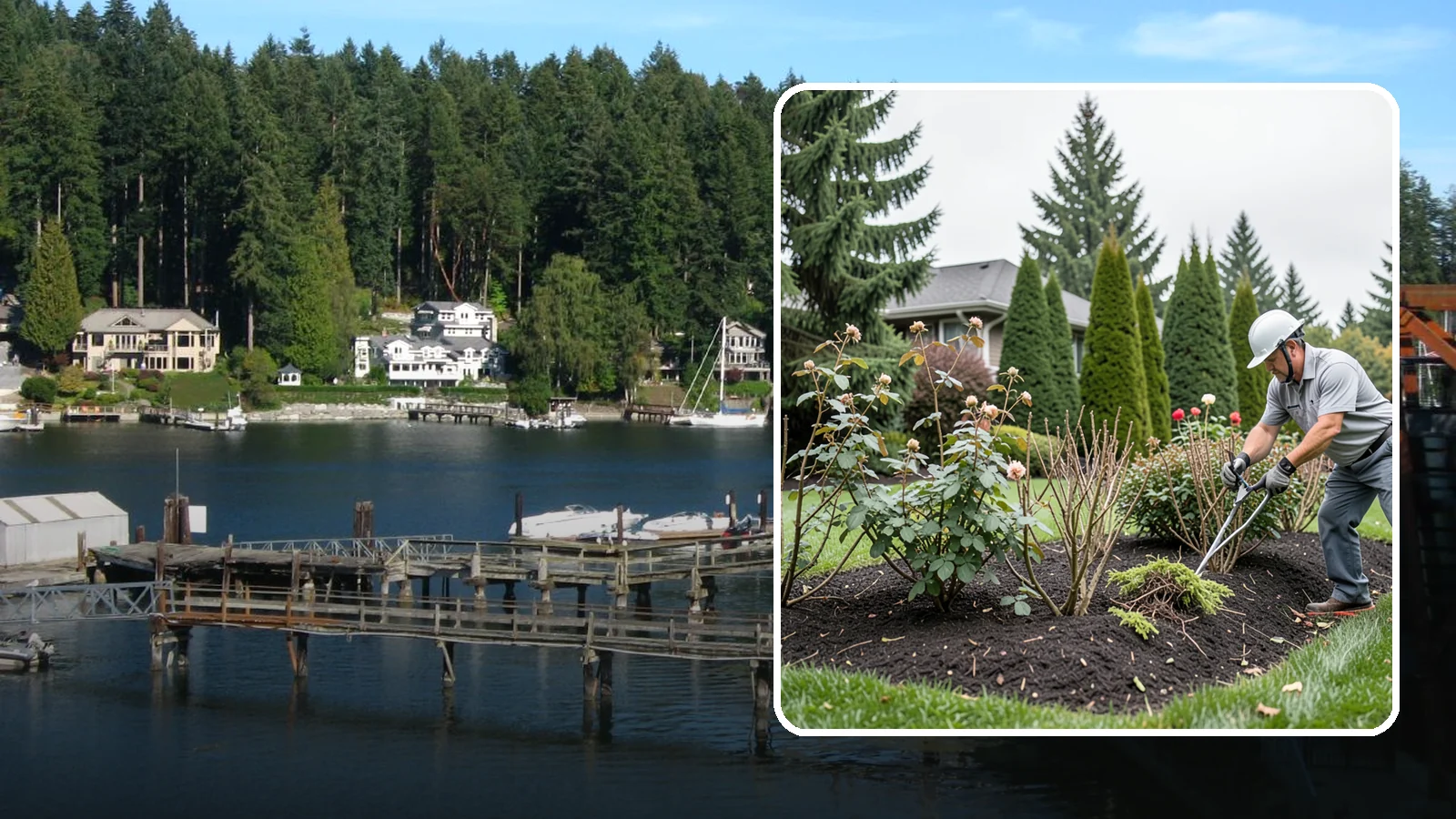 Rose Pruning in Gig Harbor, Pierce County, WA - Late-winter structural pruning of roses to remove old canes, shape the plant, and drive vigorous spring growth and blooms.