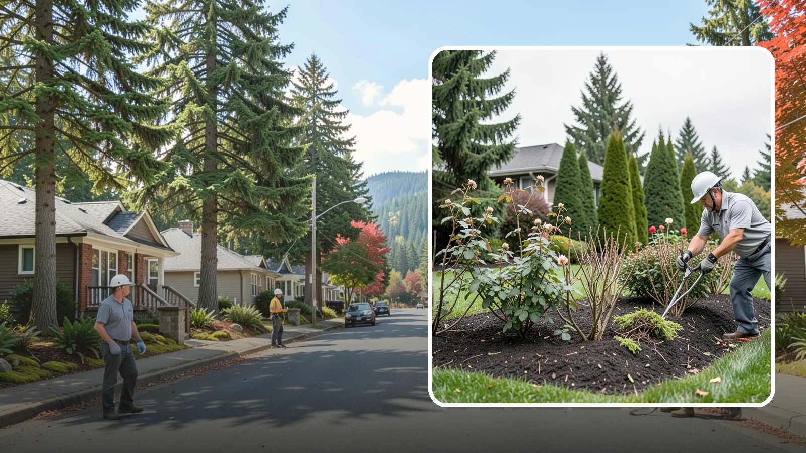 Rose Pruning in Hunts Point, King County, WA - Late-winter structural pruning of roses to remove old canes, shape the plant, and drive vigorous spring growth and blooms.
