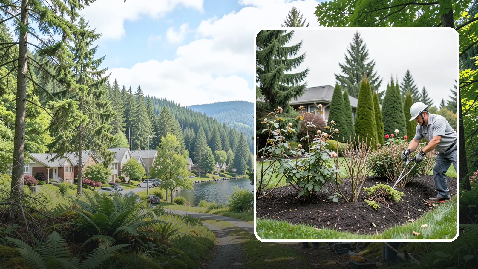 Rose Pruning in Lake Forest Park, King County, WA - Late-winter structural pruning of roses to remove old canes, shape the plant, and drive vigorous spring growth and blooms.