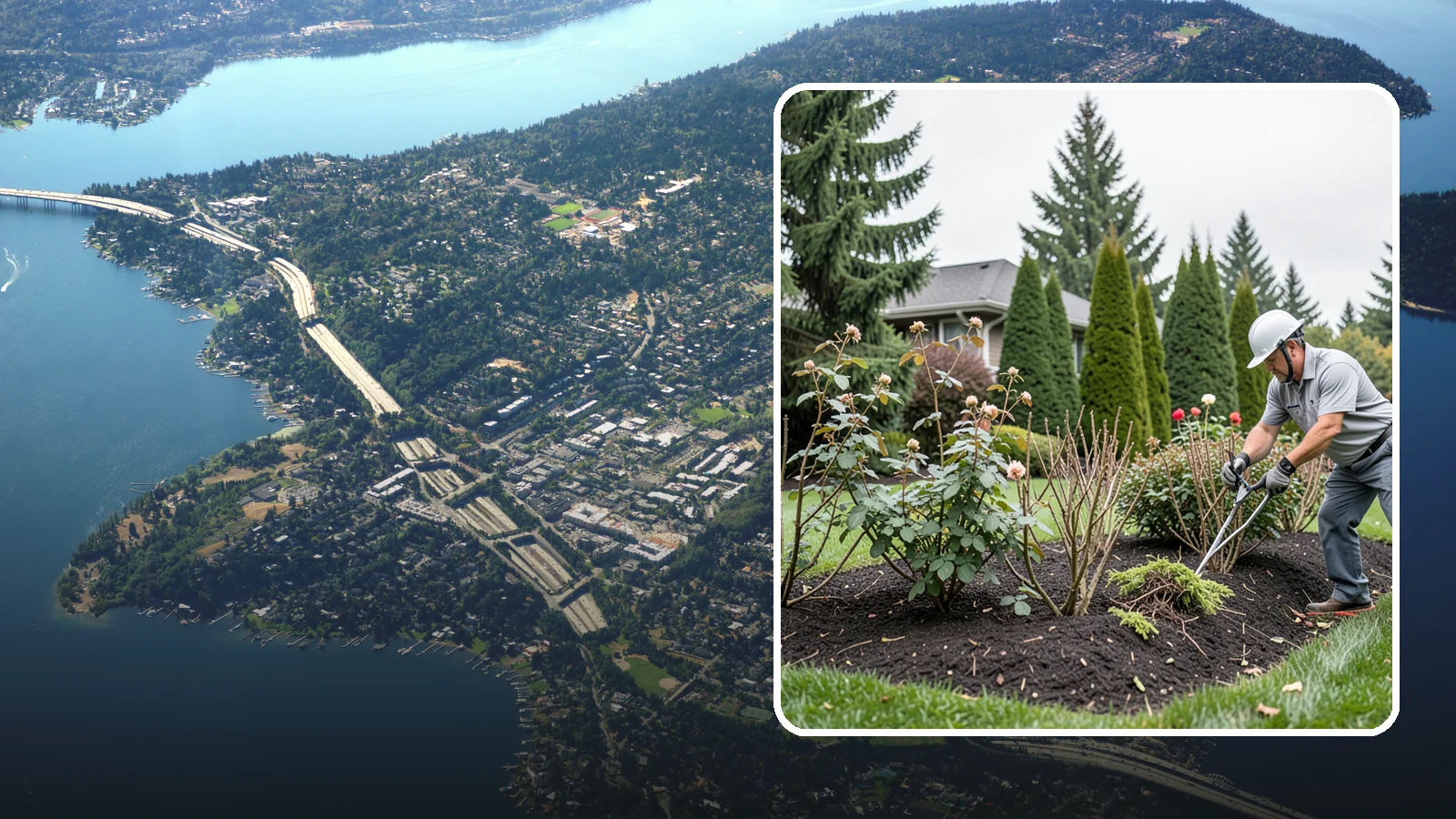 Rose Pruning in Mercer Island, King County, WA - Late-winter structural pruning of roses to remove old canes, shape the plant, and drive vigorous spring growth and blooms.
