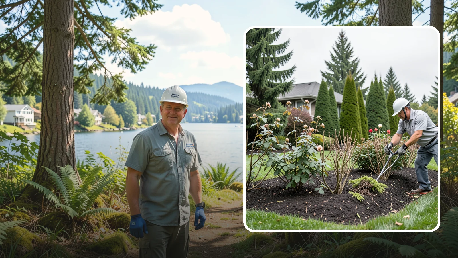 Rose Pruning in Milton, King County, WA - Late-winter structural pruning of roses to remove old canes, shape the plant, and drive vigorous spring growth and blooms.
