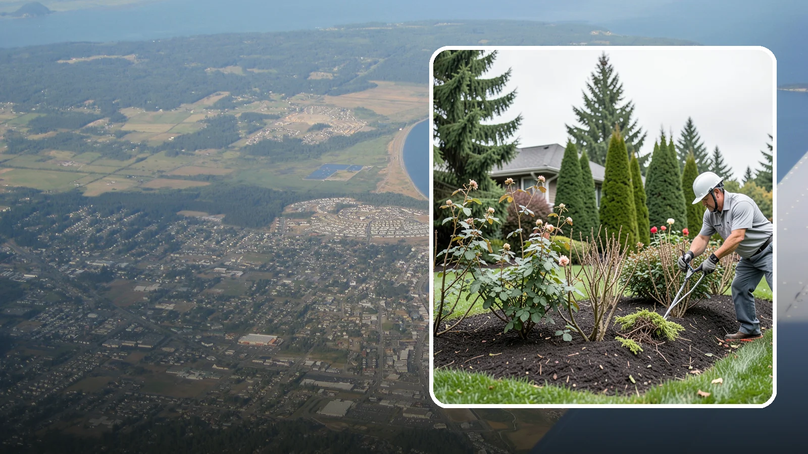 Rose Pruning in Oak Harbor, Island County, WA - Late-winter structural pruning of roses to remove old canes, shape the plant, and drive vigorous spring growth and blooms.