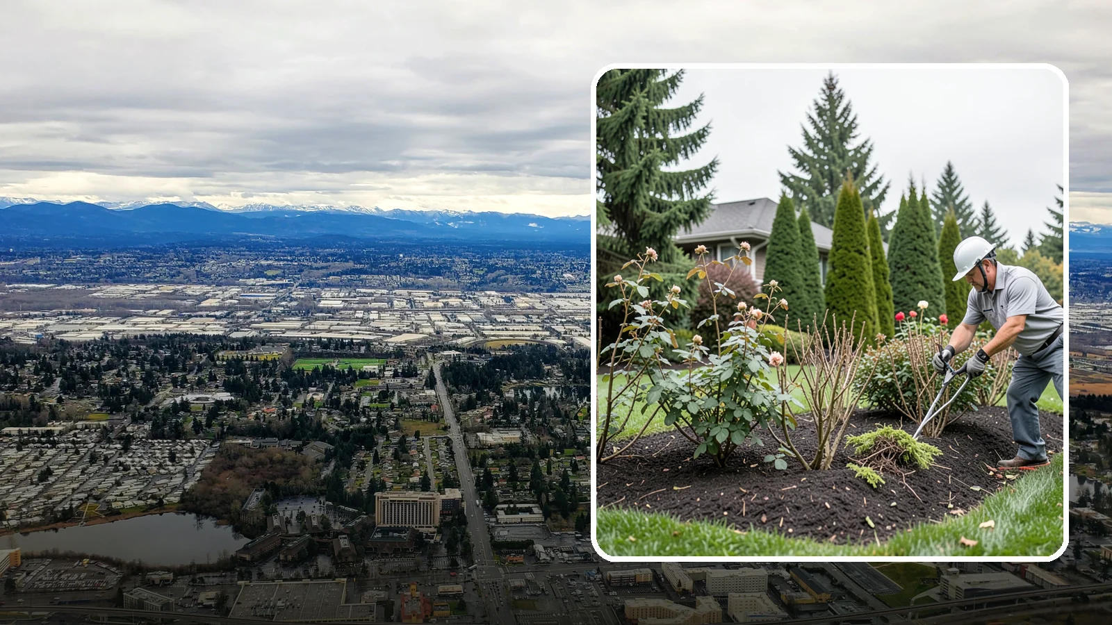 Rose Pruning in SeaTac, King County, WA - Late-winter structural pruning of roses to remove old canes, shape the plant, and drive vigorous spring growth and blooms.