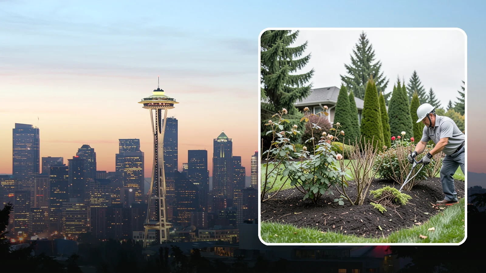 Rose Pruning in Seattle, King County, WA - Late-winter structural pruning of roses to remove old canes, shape the plant, and drive vigorous spring growth and blooms.