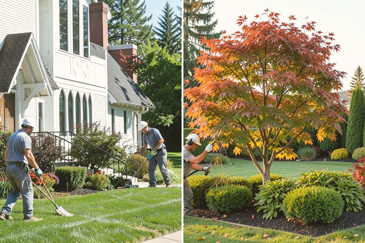 Rubber Mulch Installation in Algona, King County, WA - Define and prep the area