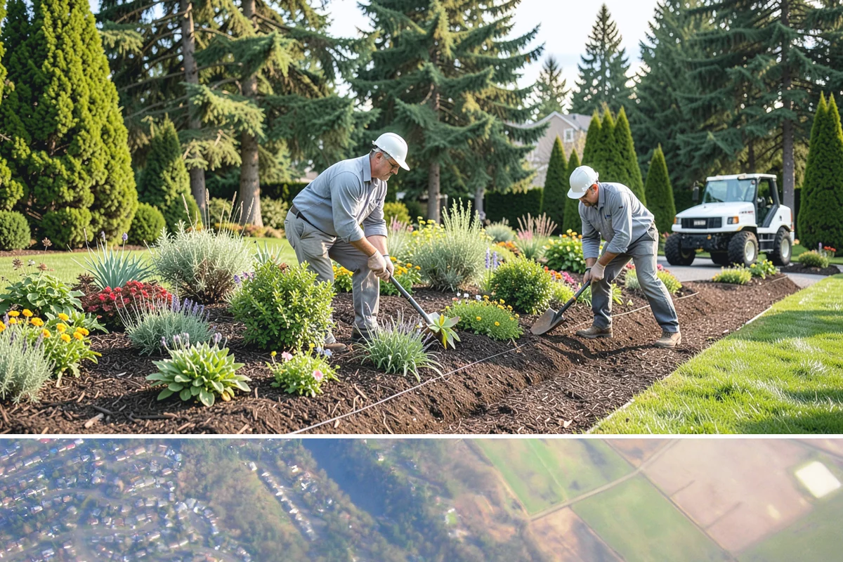 Rubber Mulch Installation in Algona, King County, WA - Can be installed year-round.