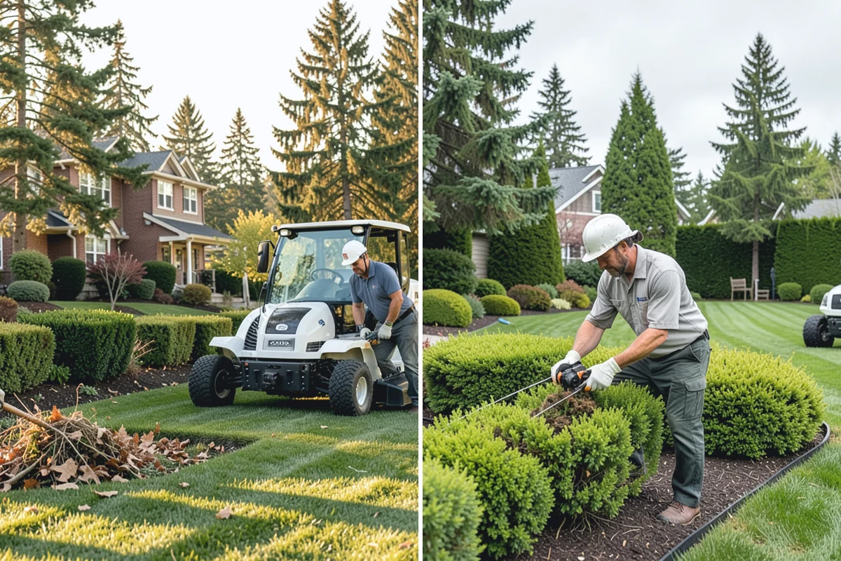Rubber Mulch Installation in Beaux Arts Village, King County, WA - Define and prep the area