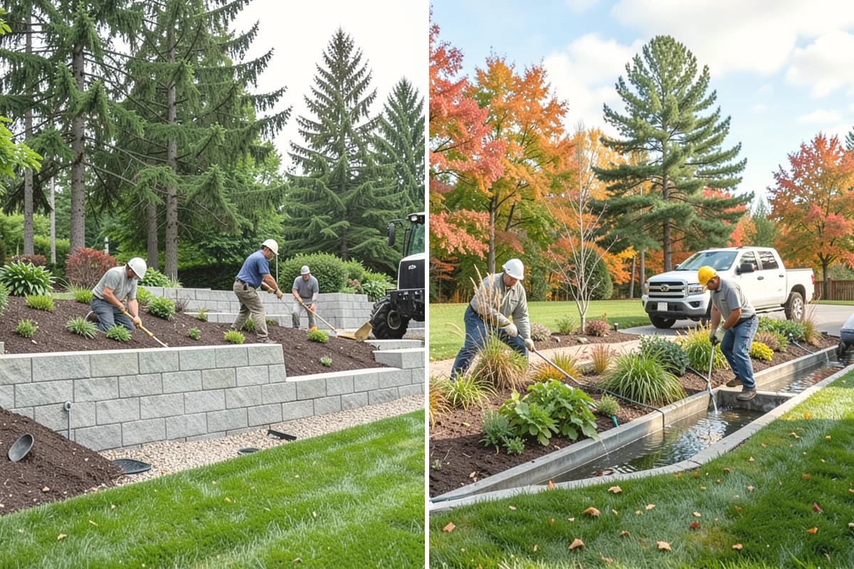 Rubber Mulch Installation in Black Diamond, King County, WA - Define and prep the area