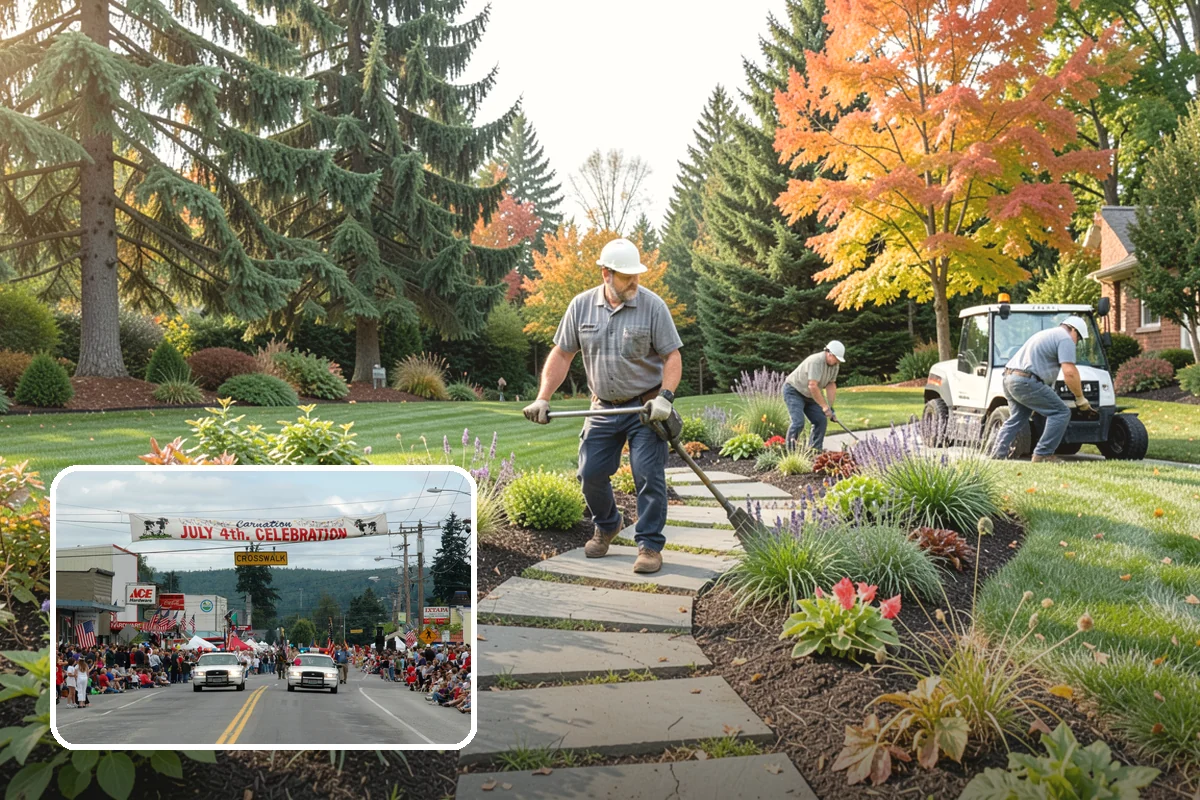 Rubber Mulch Installation in Carnation, King County, WA - Never decomposes or needs replacing