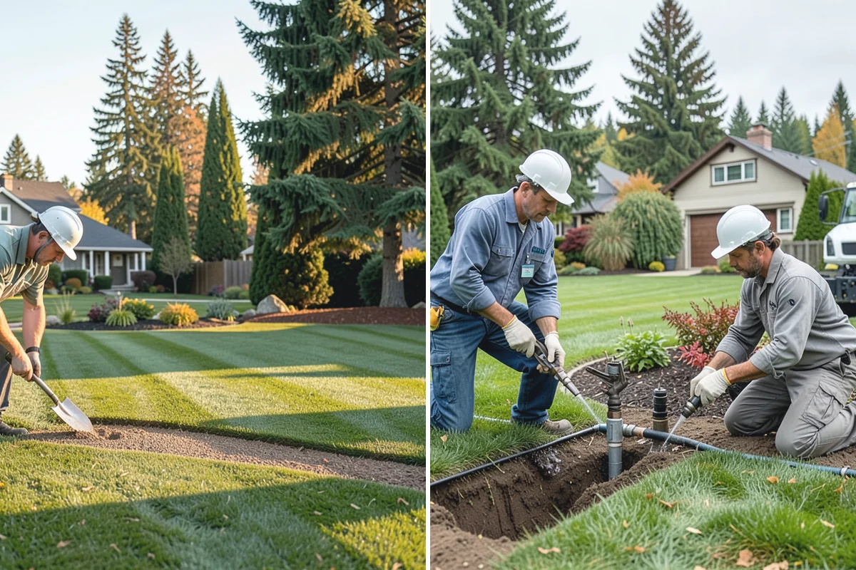 Rubber Mulch Installation in Darrington, Snohomish County, WA - Define and prep the area