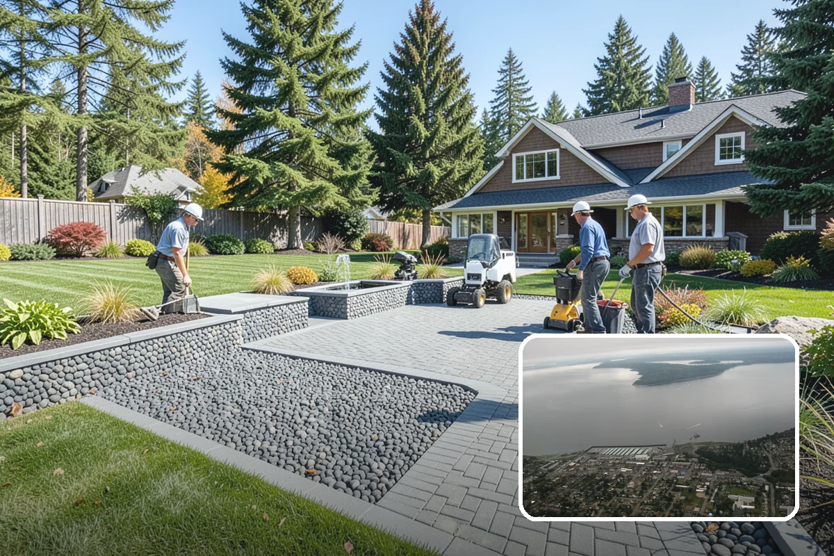 Rubber Mulch Installation in Des Moines, King County, WA - Never decomposes or needs replacing