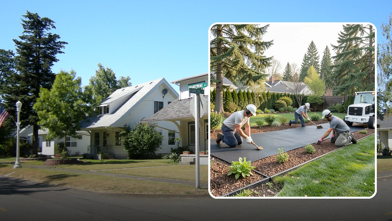 Rubber Mulch Installation in DuPont, Pierce County, WA - Recycled rubber mulch installed for playgrounds, play areas, and beds that never need replacing.
