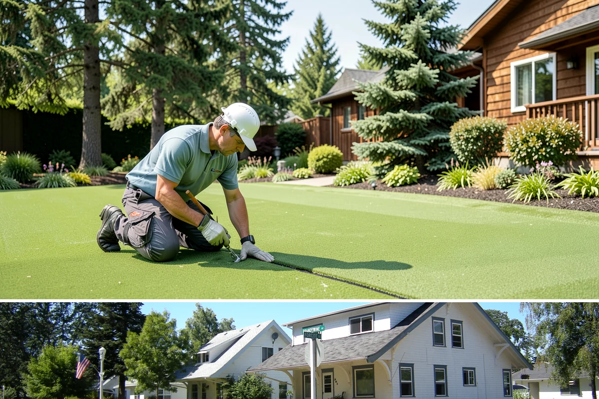 Rubber Mulch Installation in DuPont, Pierce County, WA - Can be installed year-round.