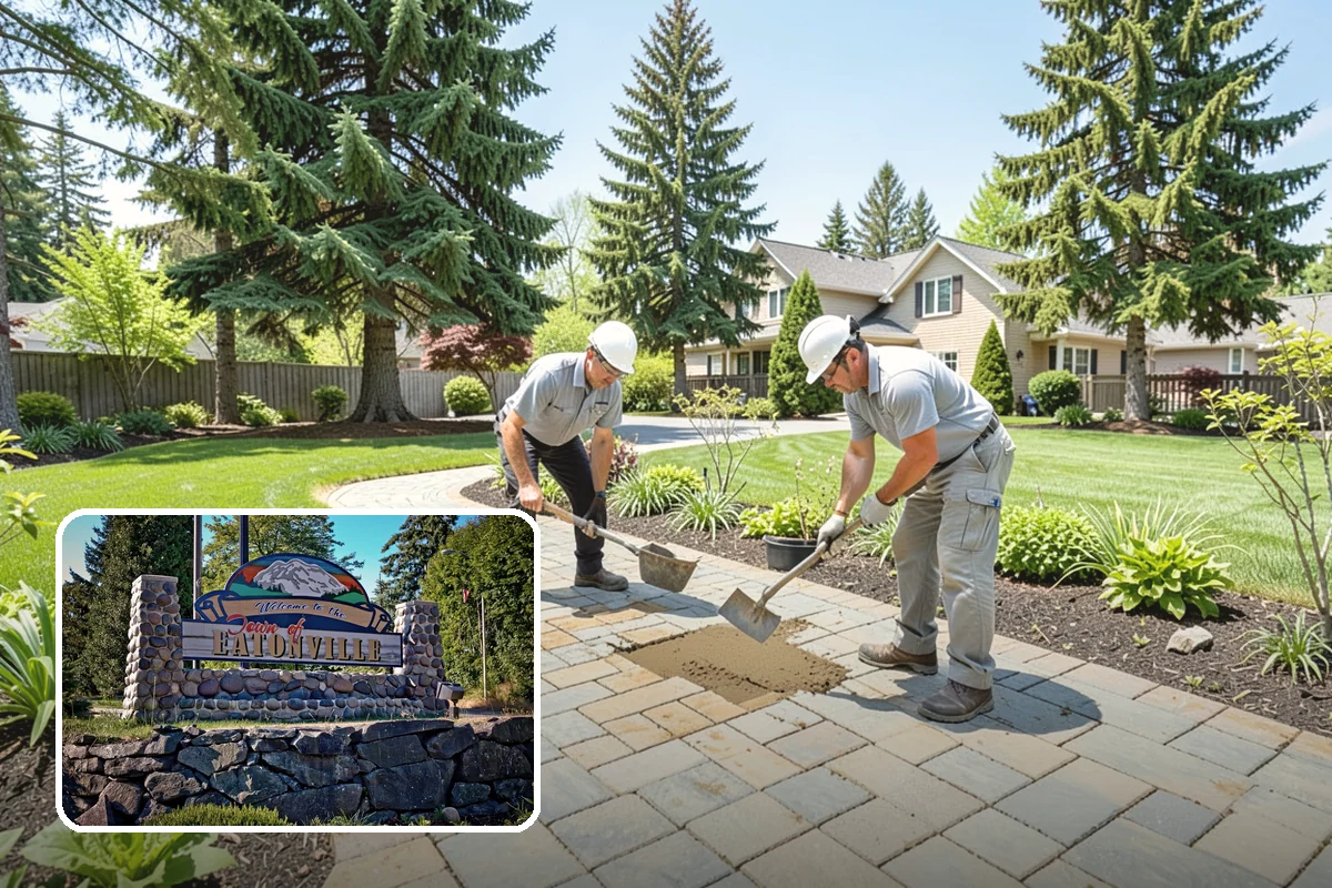 Rubber Mulch Installation in Eatonville, Pierce County, WA - Never decomposes or needs replacing