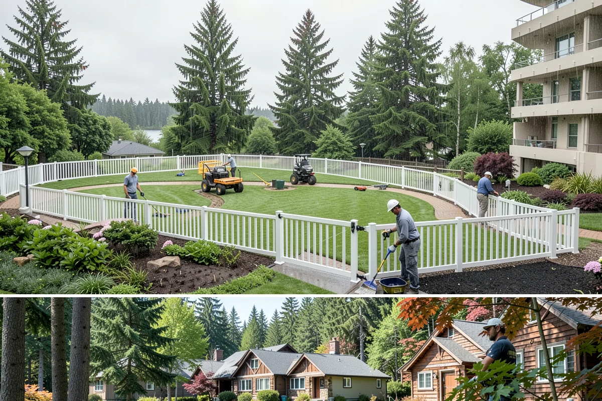 Rubber Mulch Installation in Edgewood, Pierce County, WA - Can be installed year-round.