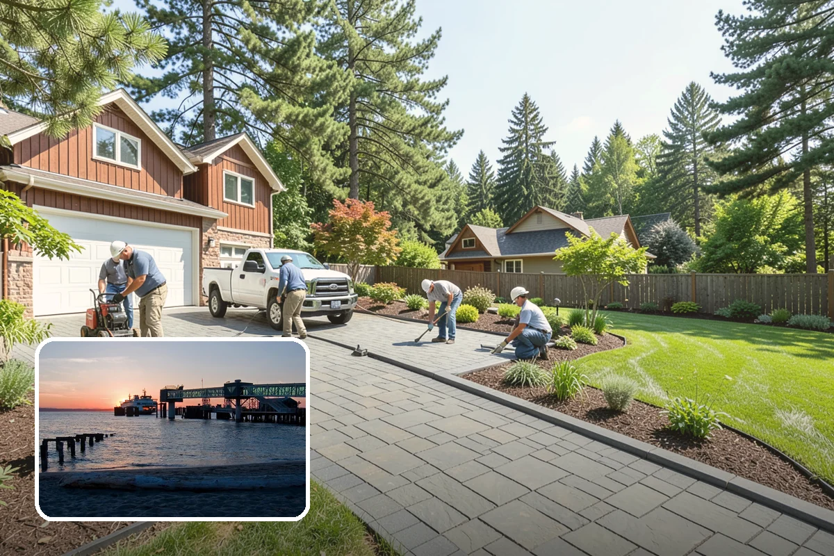 Rubber Mulch Installation in Edmonds, Snohomish County, WA - Never decomposes or needs replacing