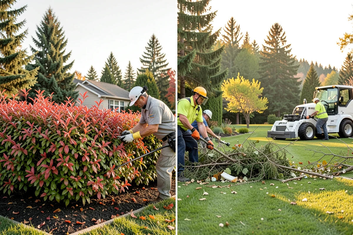 Rubber Mulch Installation in Gig Harbor, Pierce County, WA - Define and prep the area