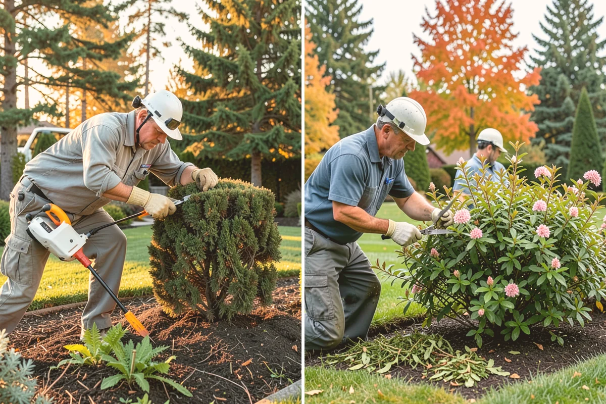 Rubber Mulch Installation in Index, Snohomish County, WA - Define and prep the area