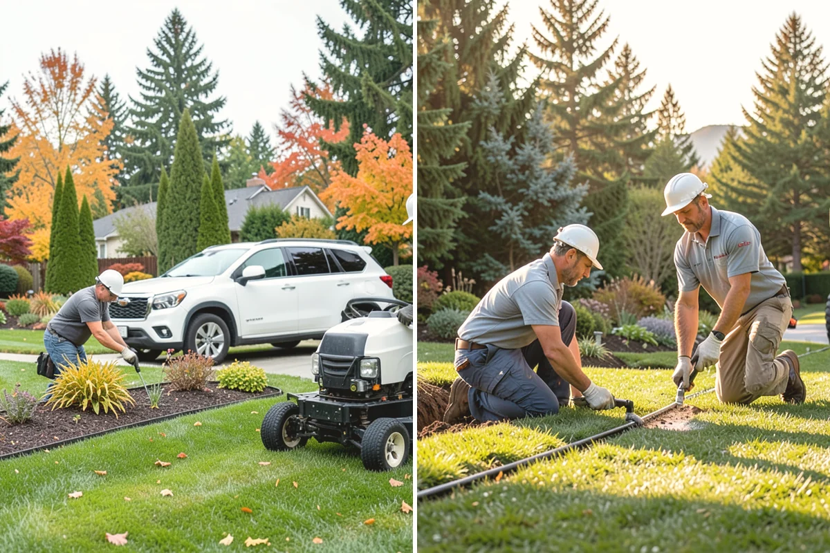 Rubber Mulch Installation in La Conner, Skagit County, WA - Define and prep the area