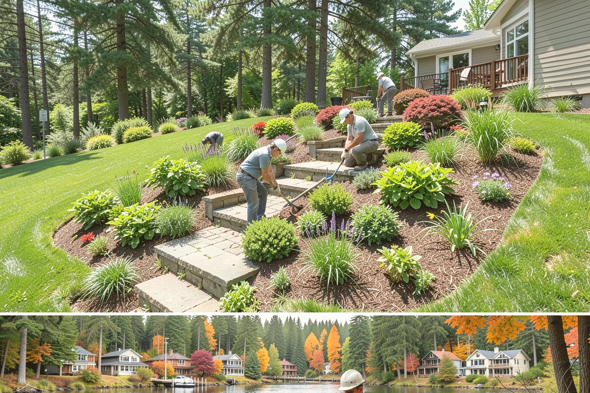 Rubber Mulch Installation in La Conner, Skagit County, WA - Can be installed year-round.
